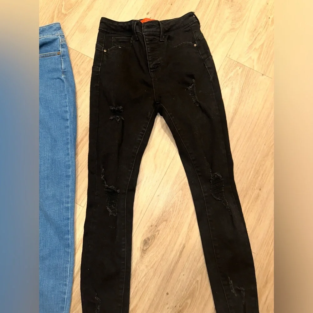 Blue and Black Women's Jeans size 1 - Picture 2 of 10